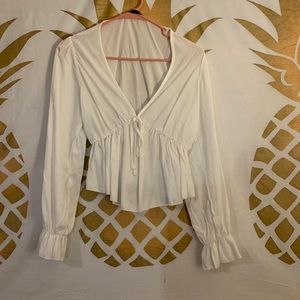 White long sleeve blouse